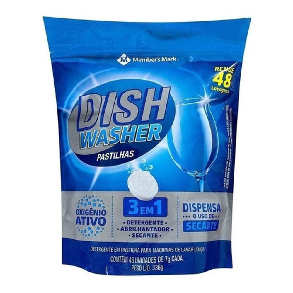 Kit Sabão Lava Louça 3 Em 1 - 48 Pastilhas (alto Rendimento)