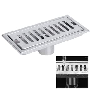 Ralo Linear Inox 30cm Banheiro Area Externa Anti Odor Anti Inseto Lavabo Piscina Quintal Resistente Higienico Seguro