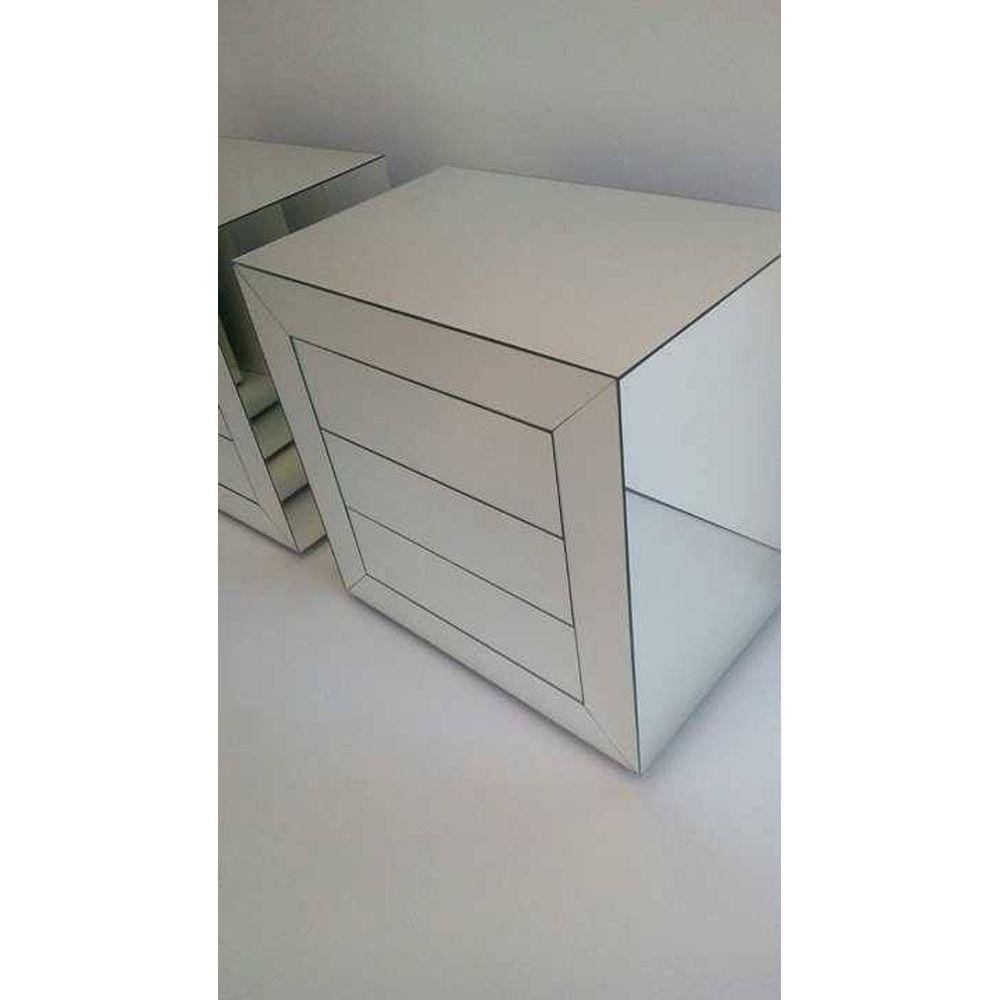 Mesa de cabeceira espelhada LOFT