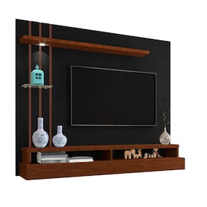Painel Tv Eros Carmolar Para TV Ate 55" Com Nicho E Luminária de Led