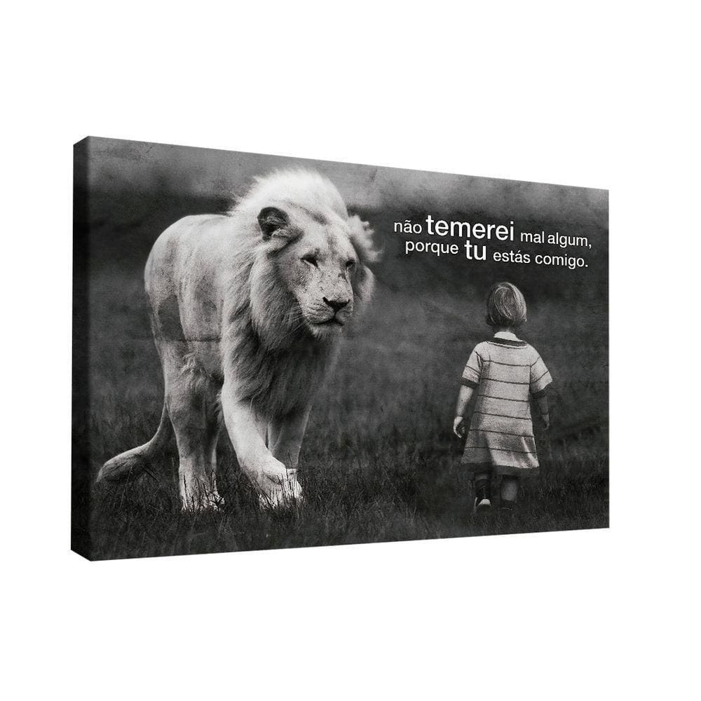 Quadro Não Temerei Mal Algum -- Br Artes