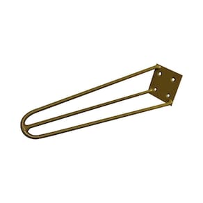 Pé De Metal 25 Cm Hairpin Legs Rack E Puffs Dourado