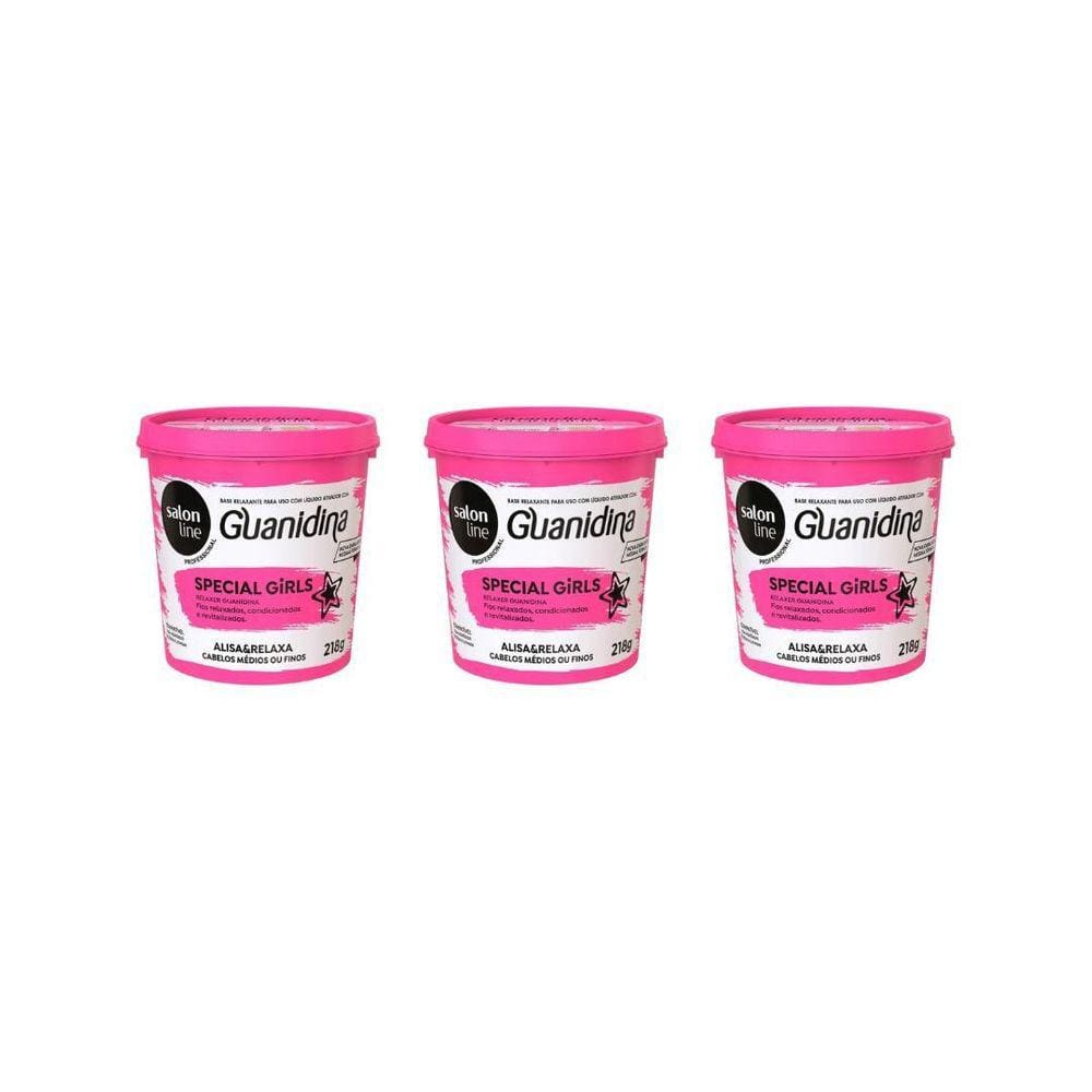 Relaxante Salon Line Guanidina Girls 218G - Kit C/3Un
