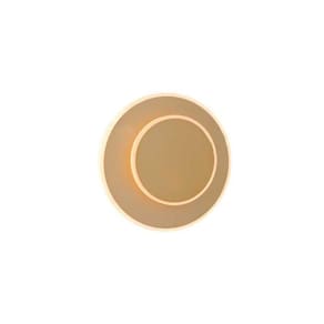 Arandela Moderna Dourada Fosco Ajustável 19cm Led 17W 3000K Bivolt