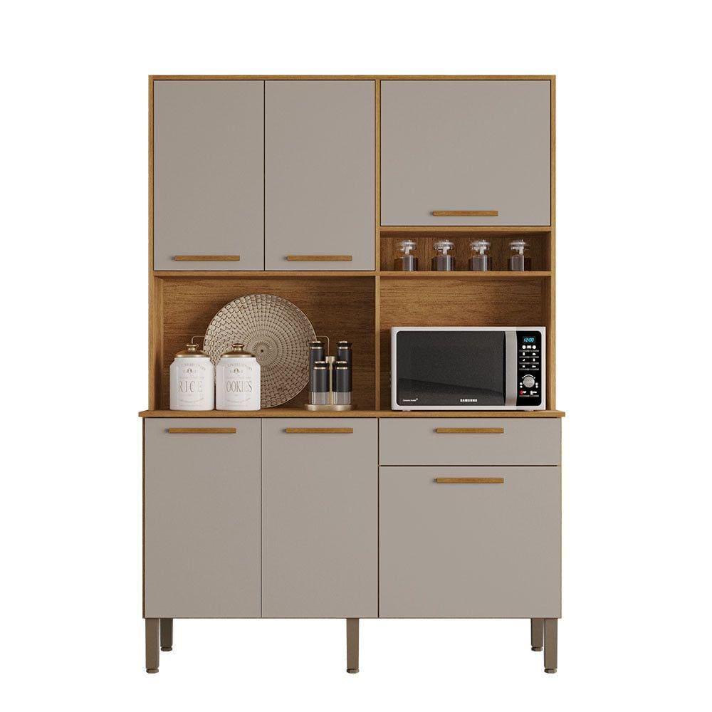 Armário Cozinha New Siena 5 Portas Abrir 1 Porta Basculate 1 Gaveta Salleto