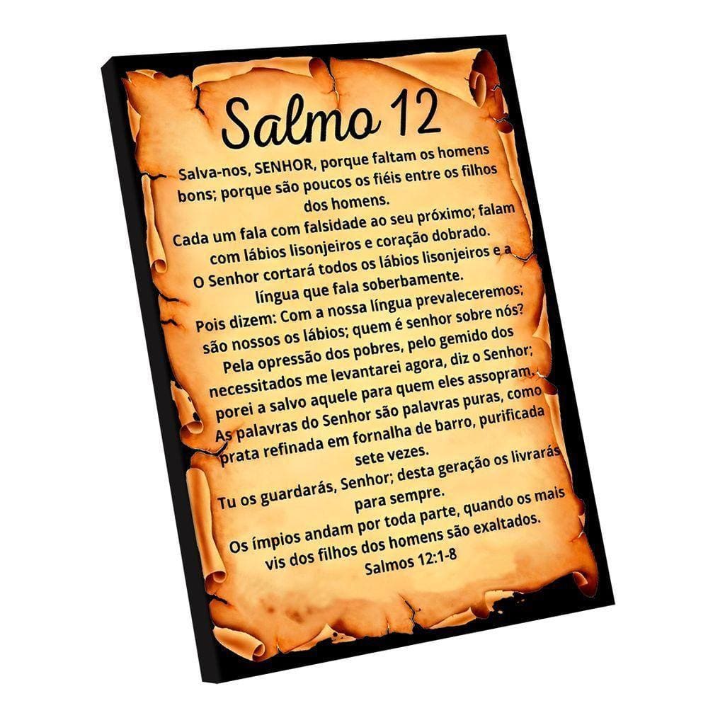 Quadro Salmo 12 -- Br Artes