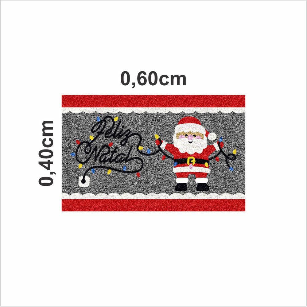 Tapete Vinil Feliz Natal Papai Noel Decoração De Natal