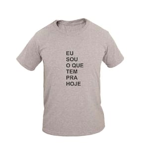 Camiseta Masculina Algodão Manga Curta Eu Sou Casual