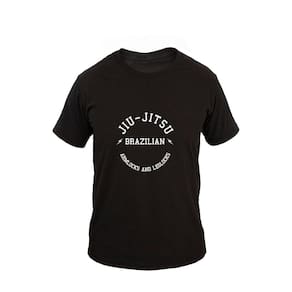Camiseta Masculina Algodão Manga Curta Jiu Jitsu Arm Lock