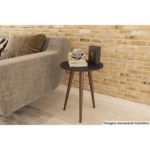 Mesa Lateral p/ Sala RT3144 Preto - Movelbento