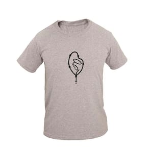 Camiseta Masculina Algodão Manga Curta Terço Casual