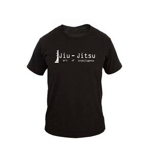 Camiseta Masculina Casual Algodão Manga Curta Jiu Jitsu Art