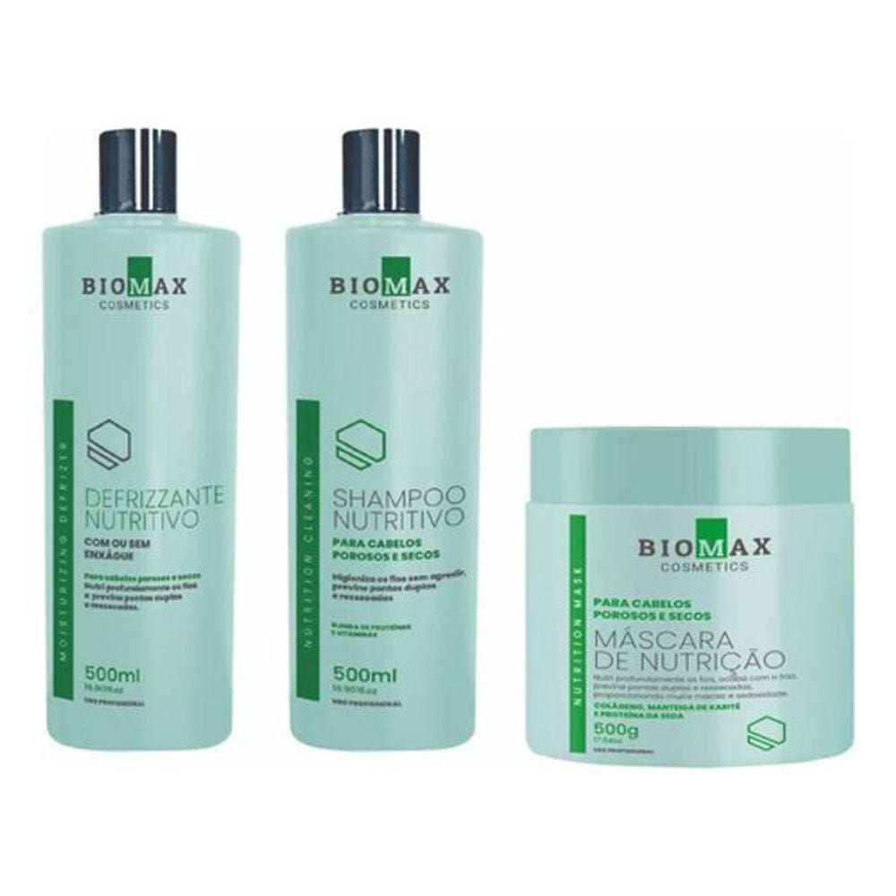 Kit Biomax Nutrição Capilar 1500 Ml Therapy Hair