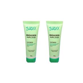 Mascara Facial Shoxx Argila Verde 50G - Kit C/2Un