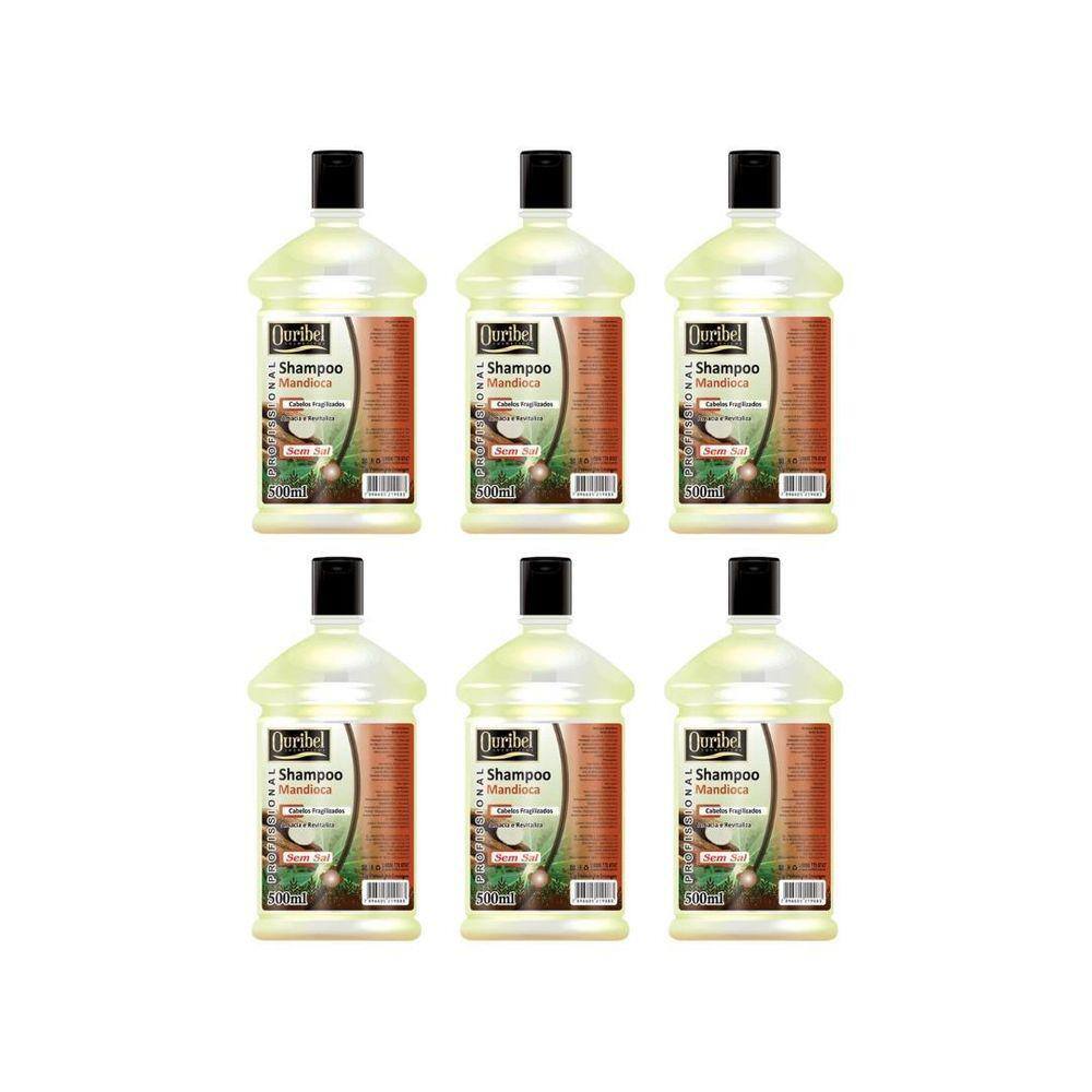 Shampoo Ouribel Mandioca 500Ml - Kit C/6Un