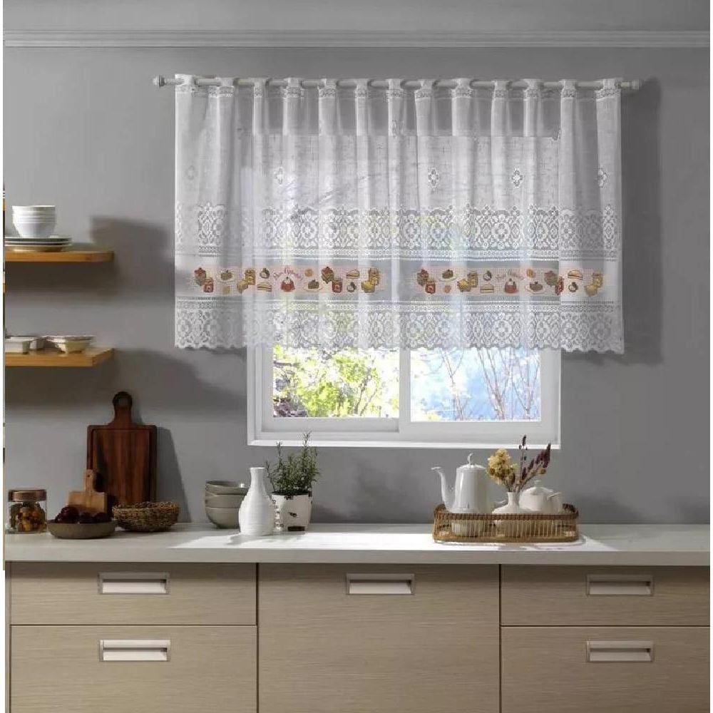 Cortina Pia Valência 200X80Cm Interlar