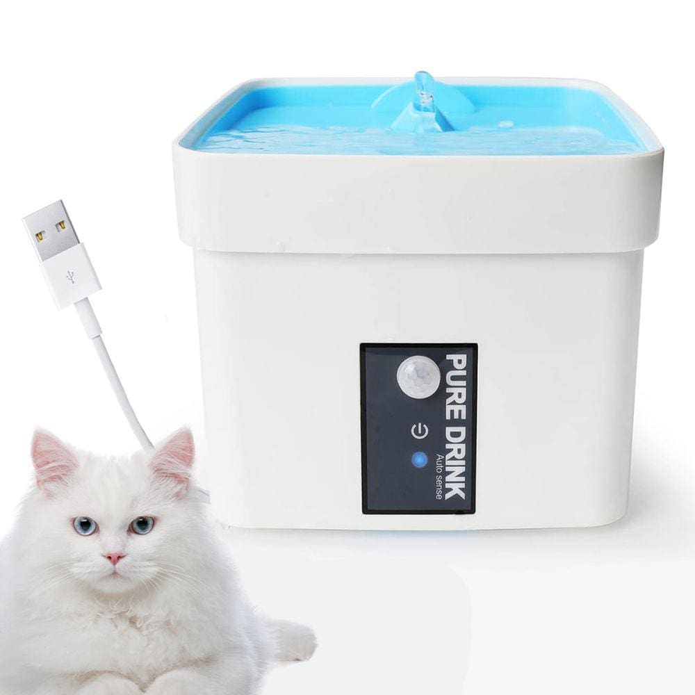 Bebedouro Fonte Agua Sensor Movimento 1,5 Litro Gato Pet Cachorro Caes Animal de Estimaçao Filtro Silencioso