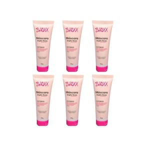 Mascara Facial Shoxx Argila Rosa 50G - Kit C/6Un