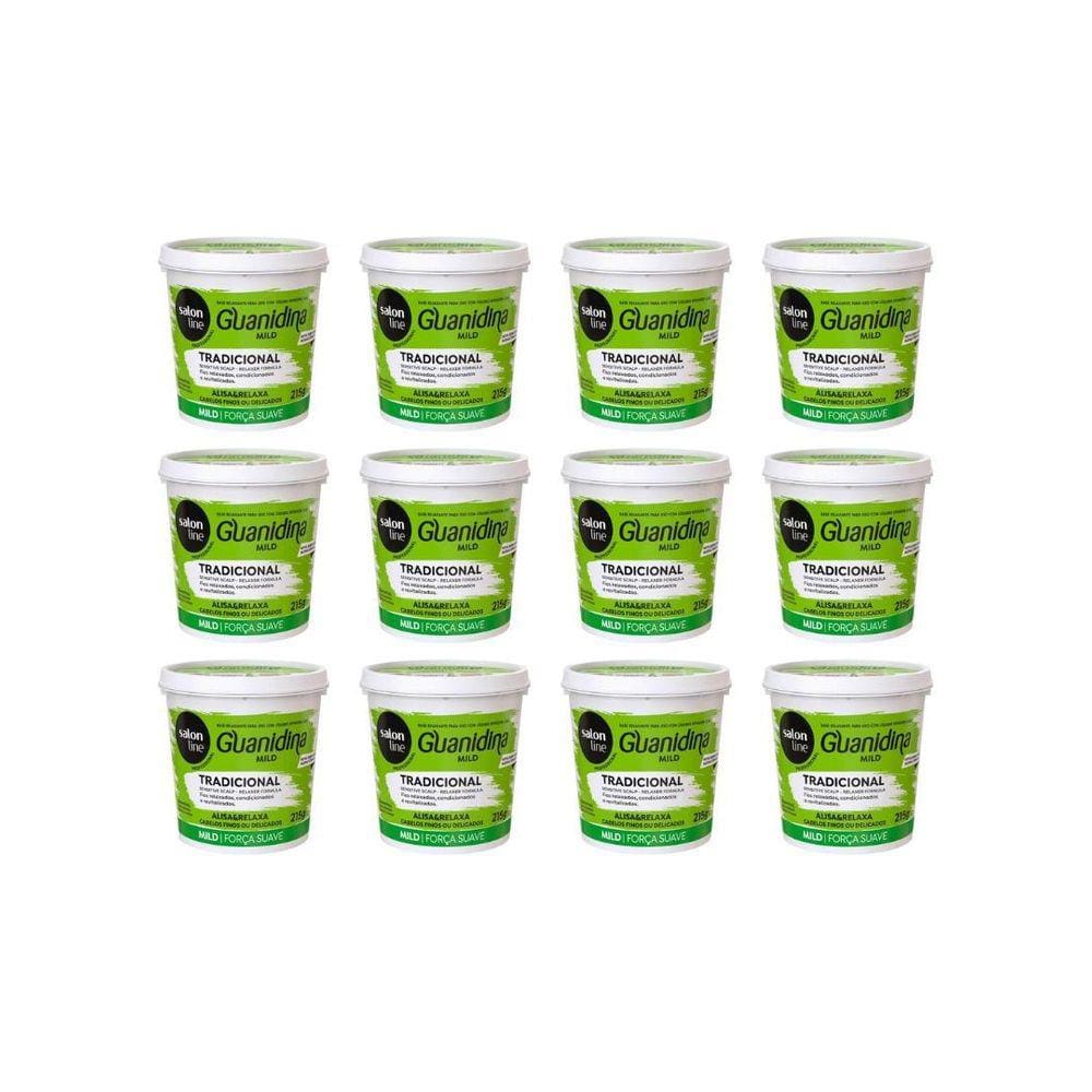 Relaxante Salon Line Guanidina Mild 215G - Kit C/12Un
