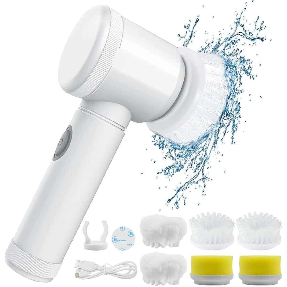 Escova Limpeza Elétrica Usb 5 Em 1 Limpeza Cozinha E