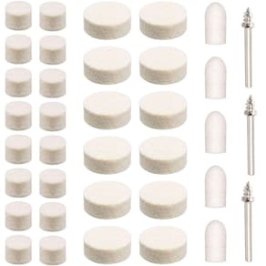 Kit 36 Acessórios Para Polir Discos De Feltro Micro Retífica