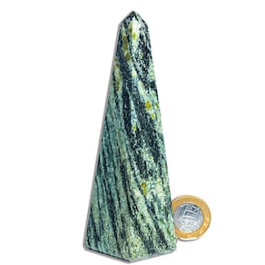 Obelisco Quartzo Brasil Natural Lapidação Manual 13 a 14cm