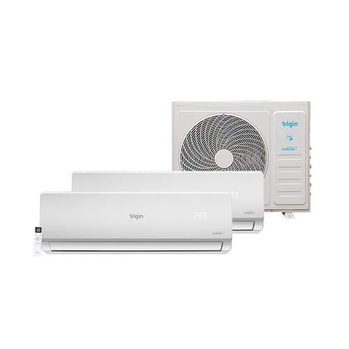 Ar Condicionado Bi Split Hi Wall Inverter Elgin Plus 2x9000 BTU/h Quente e Frio 45MTQE18C2CB – 220 Volts - 220V