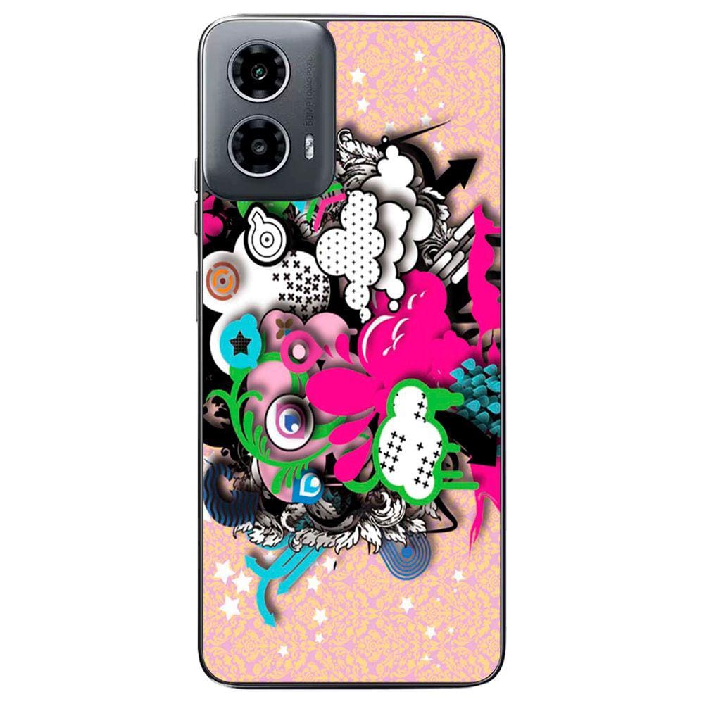 Capa Adesivo Skin104 Verso Para Motorola Moto G34 5G