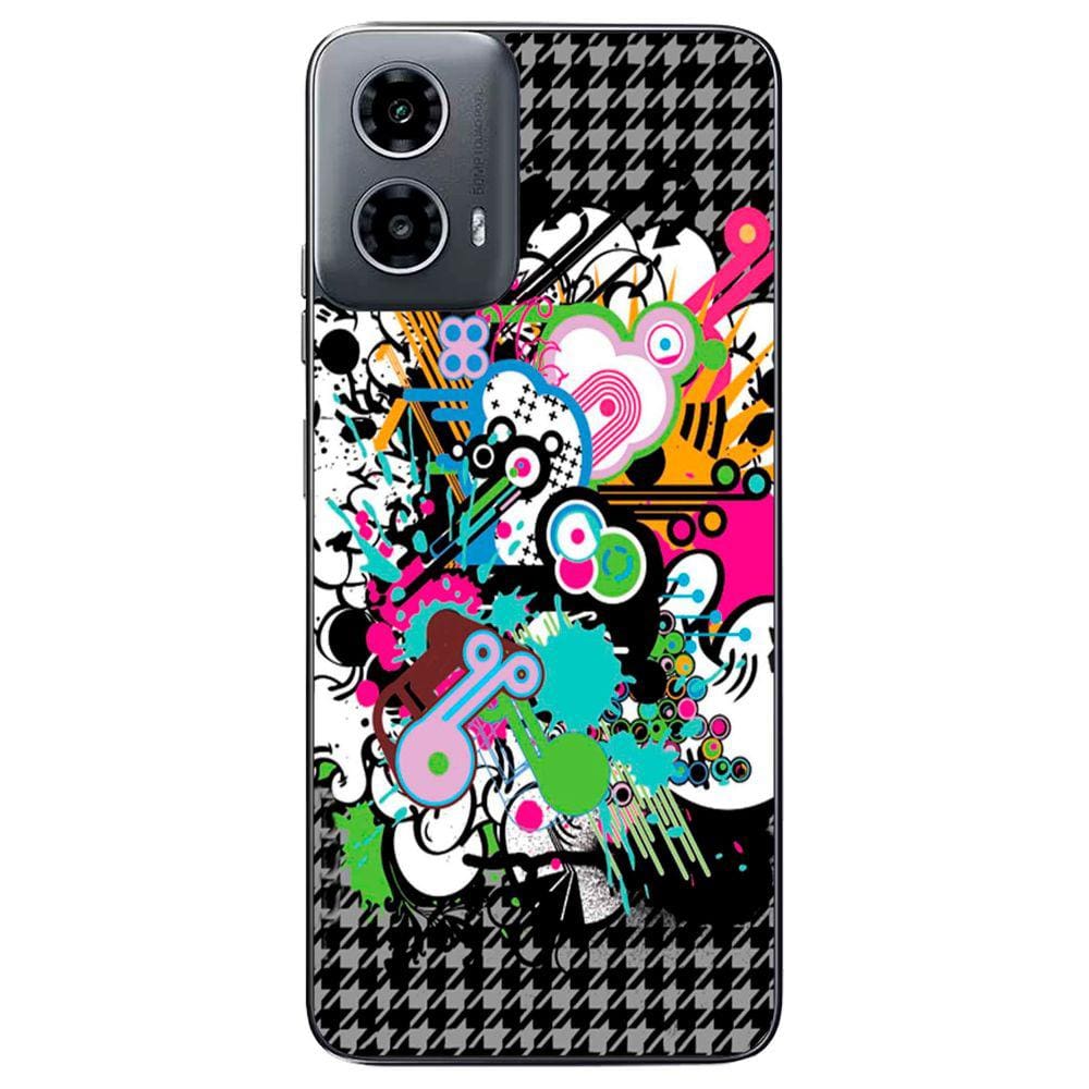 Capa Adesivo Skin022 Verso Para Motorola Moto G34 5G