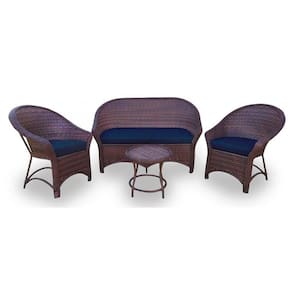 Kit De 1 Sofá 2L + 2 Poltronas + 1 Mesa Centro Midnight