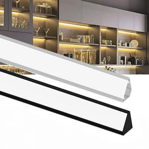 Perfil Para Fita De Led Sobrepor Taschibra Spire L30 Branco Kit 2 Metros