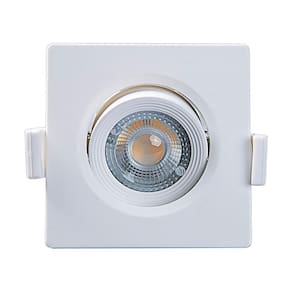 Kit 10 Spot De Led Embutir Alltop Mr11 Quadrado 3w Bivolt Taschibra 6500k Luz Fria