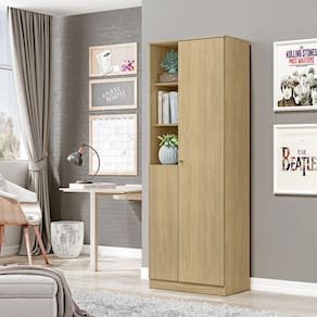 Multiuso Organizador 2 Portas Lince Espresso Móveis Castanho/Castanho