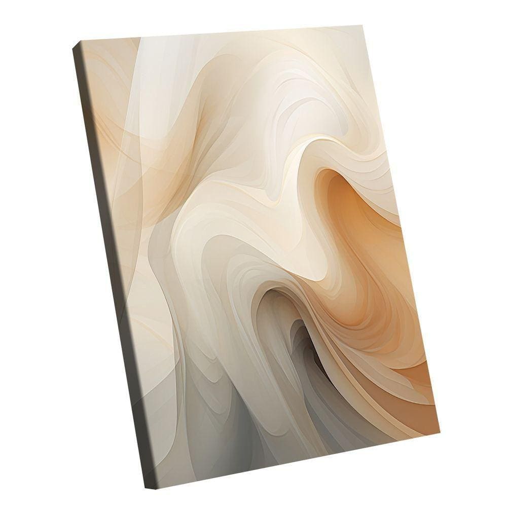 Quadro Abstrato Claro Curvas -- Br Artes