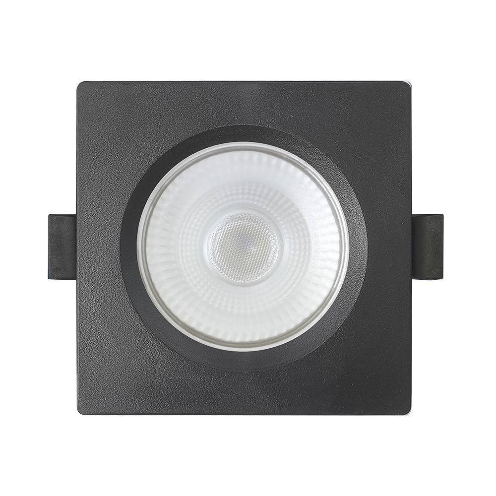 Spot De Led Embutir Slim Par20 Quadrado 8w Preto Bivolt Blumenau 6500k Luz Fria