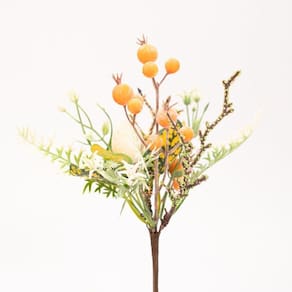 Kit 10 Ramos Artificiais Páscoa Com Ovinho Decoração Enfeite 25cm