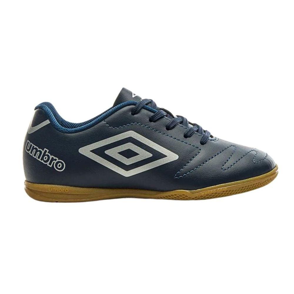 Chuteira Umbro Class 2.2 Jr Futsal Infantil Marinho Cinza