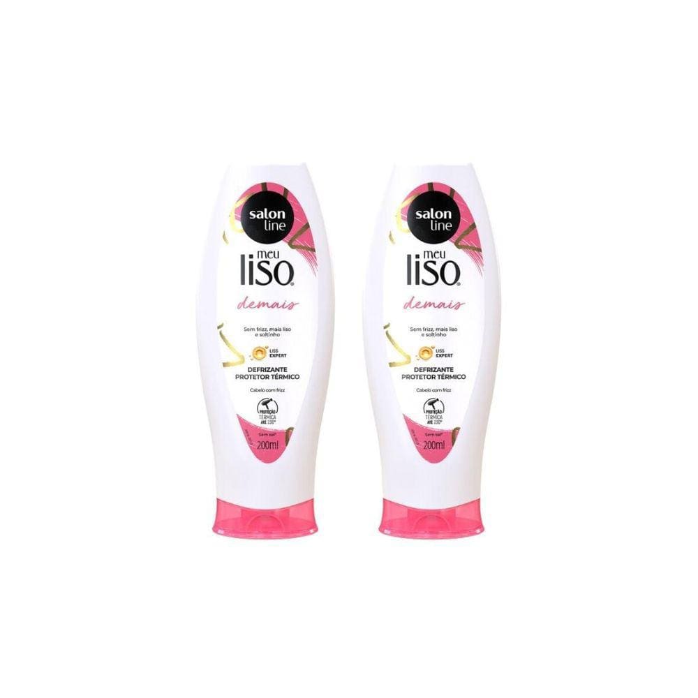 Defrizante Salon Line Meu Liso Demais 200Ml - Kit Com 2Un