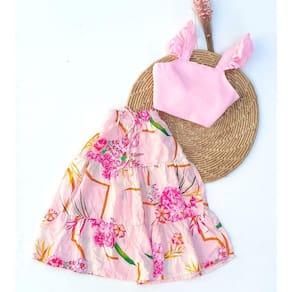 Conjunto Infantil Blogueirinha Saia Longa E Cropped