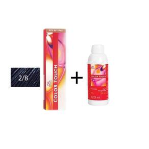 Kit Coloração+Emulsão Color Touch 2.8 Preto Azulado 60G