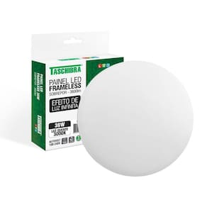 Painel De Led Taschibra Frameless Redondo Sobrepor 36w Bivolt