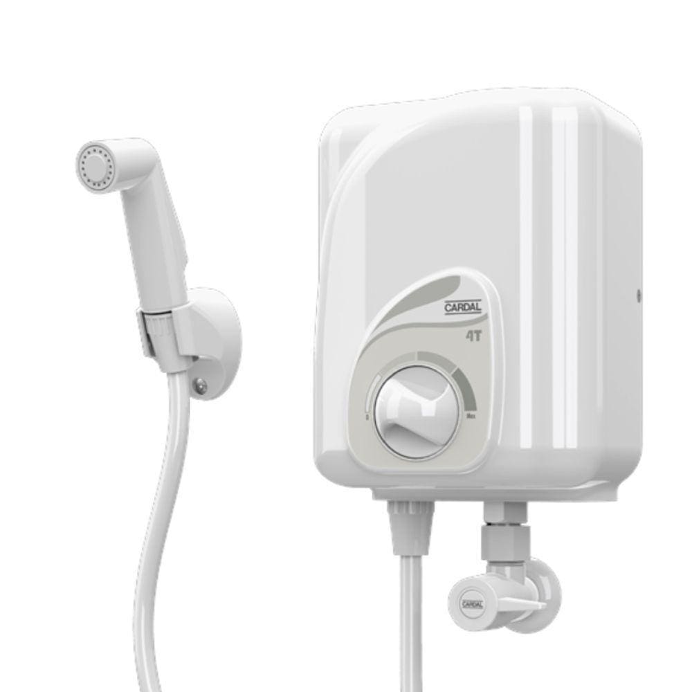 Ducha Higiênica Elétrica Cardal Com Aquecedor De 4 Temperaturas Branca 220v