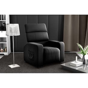 Poltrona Reclinável MX67 Pulse Veludo Preto E451 - Matrix