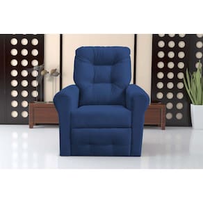 Poltrona Reclinável MX24 Clio Suede Azul B254 - Matrix