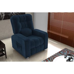 Poltrona Reclínavel MX7 Azera Masserati Azul E403 - Matrix