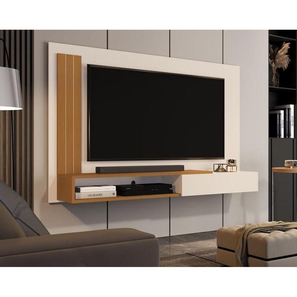 Painel Até 55 Polegadas Marlene Off White / Nature Comprar