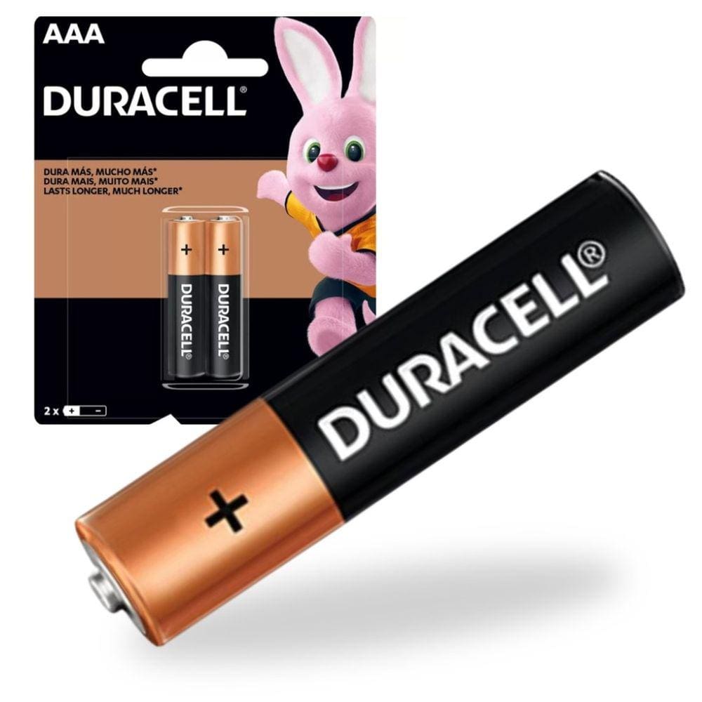 Pilhas alcalina AAA 2 unidades Duracell
