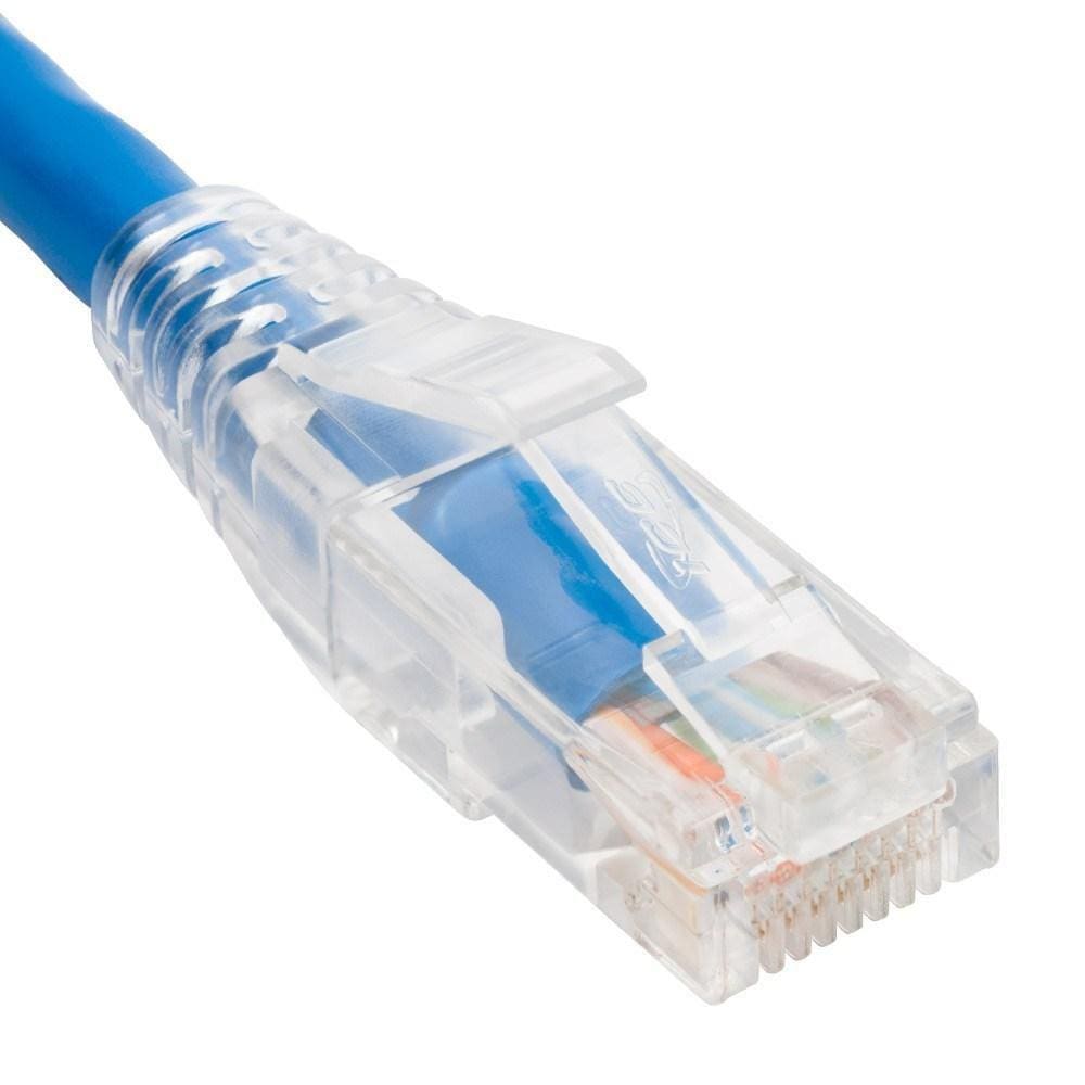 Patch Cord Cat6 Clear Boot 10` Azul