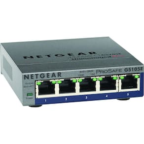 Switch inteligente Gigabit NETGEAR de 5 portas