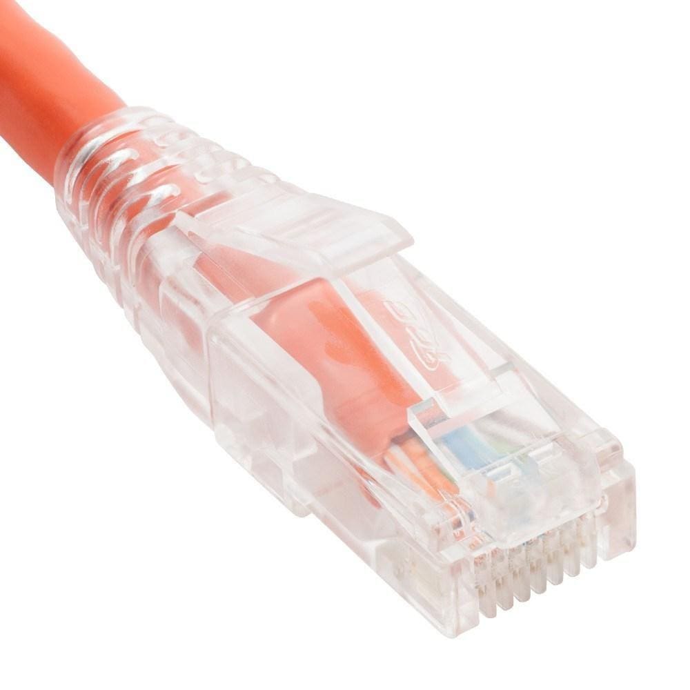 Patch Cord Cat6 Clear Boot 1` Laranja